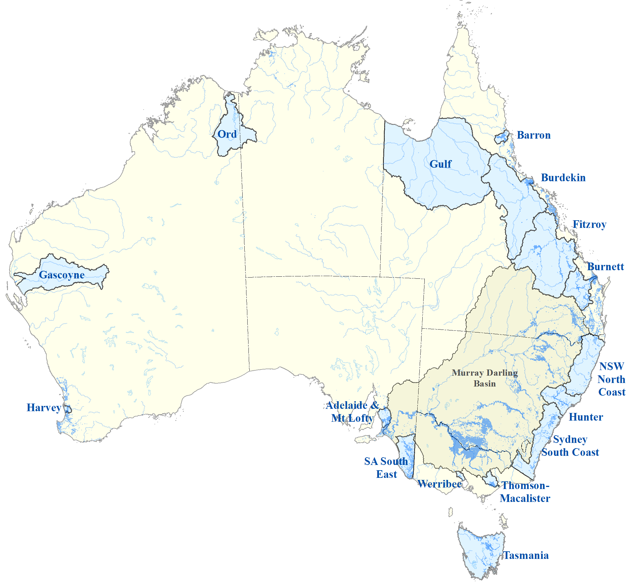Rest of Australia water systems