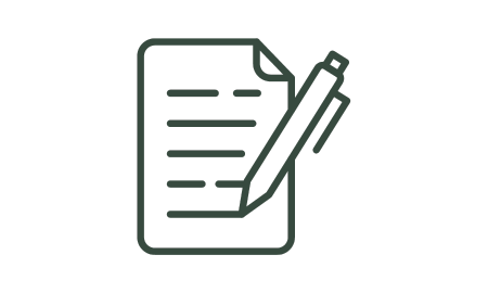 Icon of pen and paper