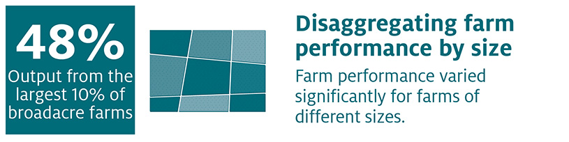 Disaggregating farm performance statistics by size, 2018–19 ...