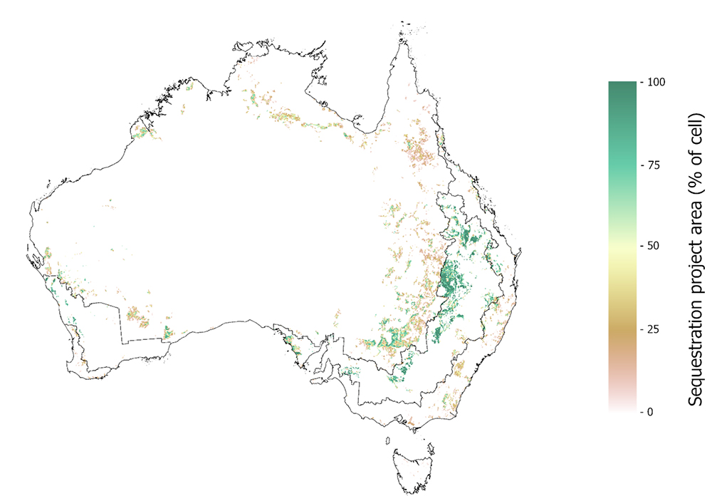 A map of australia with different colors  AI-generated content may be incorrect.