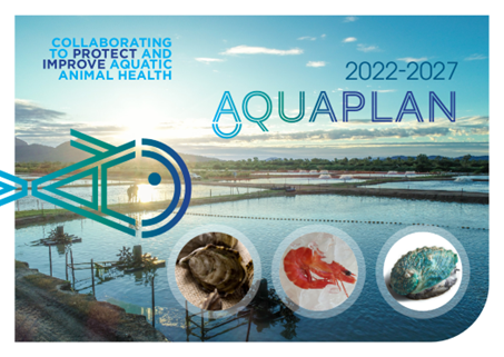 Cover design for the AQUAPLAN 2022-2027 publication