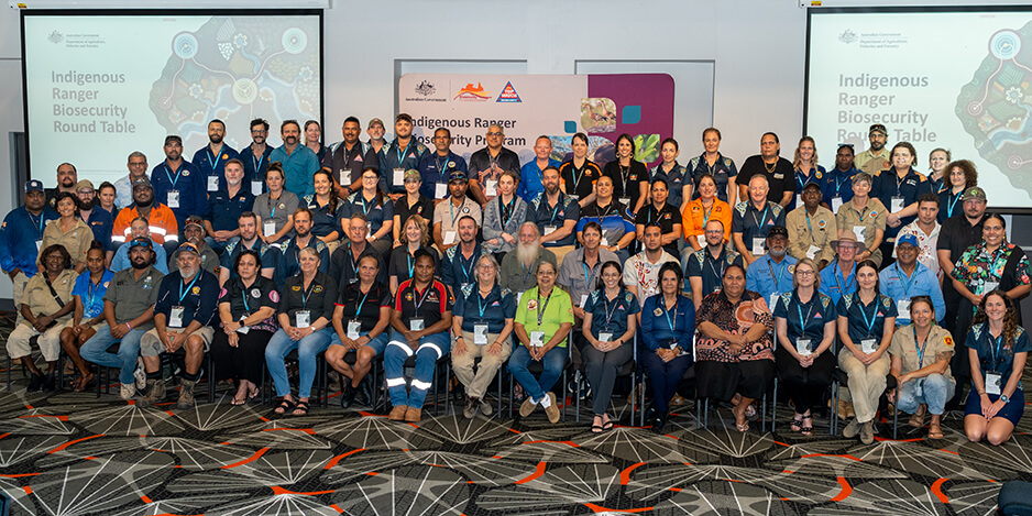 Attendees at the Northern Australia Indigenous Rangers Biosecurity Round Table