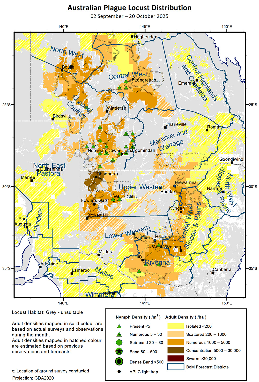 Plague distribution map September 2025