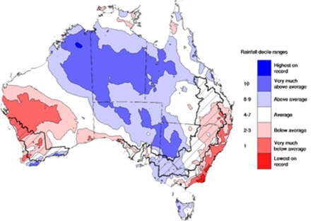 August to date rainfall (as at 20 August 2023) has been generally average across much of southern New South Wales, Victoria, eastern South Australia, and southern Western Australia. This has maintained close to average or better than average crop and pasture production levels across most southern growing regions and close to average soil moisture levels.