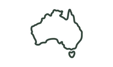 Icon of an outline of Australia