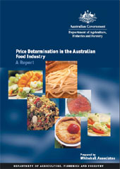 Cover for Price Determination on the Australian Food Industry