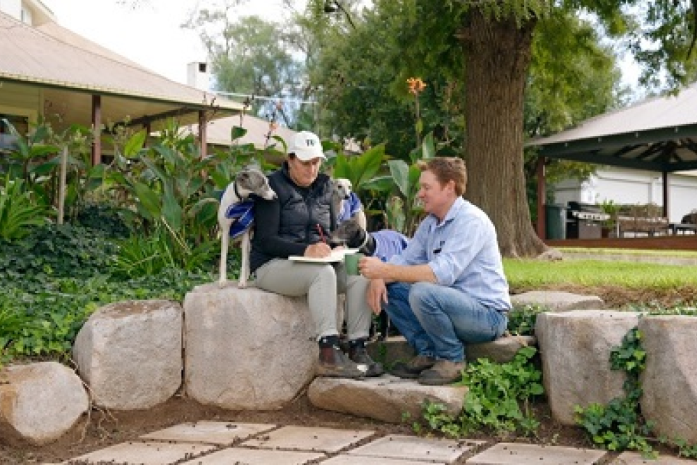 Coddington Family: Matthew and Cherie Coddington at their home in Central Western New South Wales. Photo credit: NSW Department of Primary Industries.