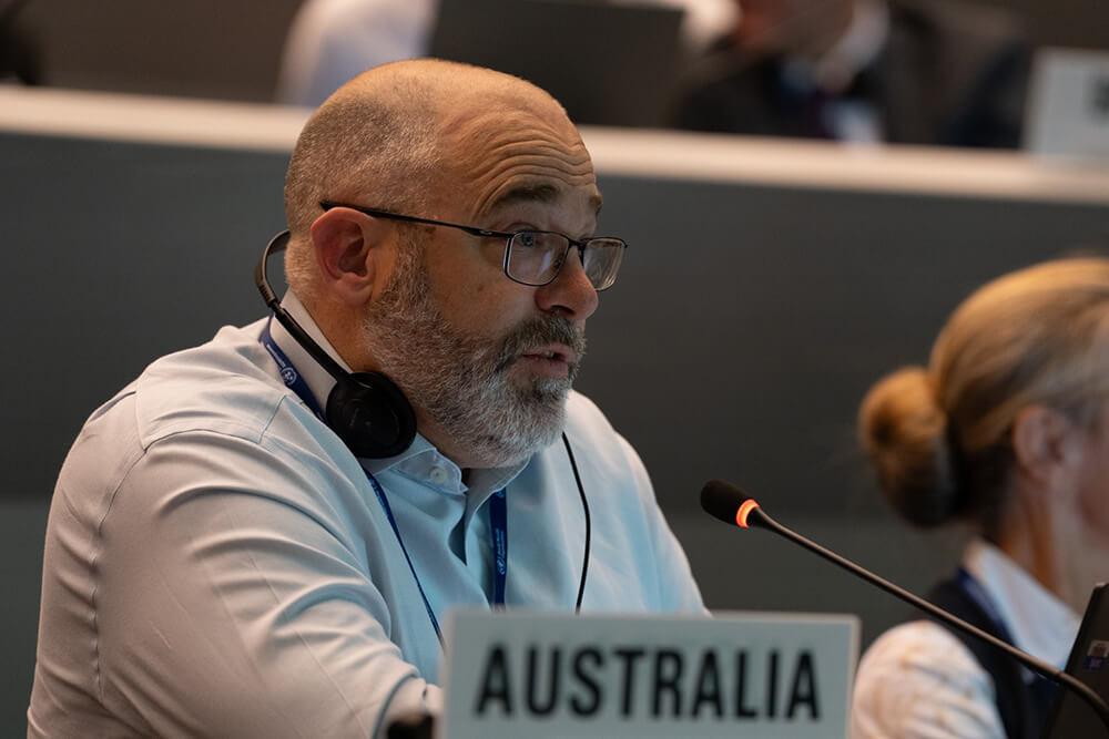 Tom Black, First Assistant Secretary , Exports and Veterinary Services Division , led Australia’s delegation to CAC49