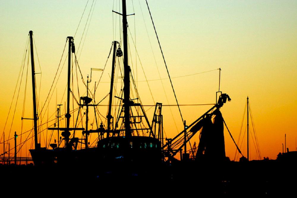 Silhouette of a boat