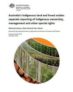 Front cover of Australia's Indigenous estate report 2020