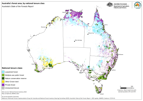 Tenure of Australia's forests (2023) - DAFF