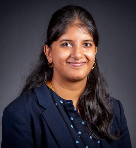 Lakshmi, an intern in the University Vacation Employment Program